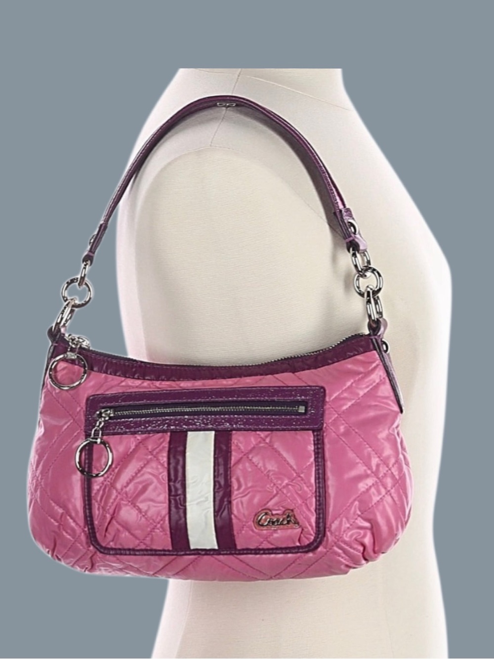 Coach Poppy "Ski Bunny" Groovy Shoulder Bag